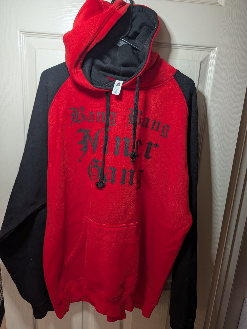 Bang Bang Niner Gang Red & Black Pullover Hoodie